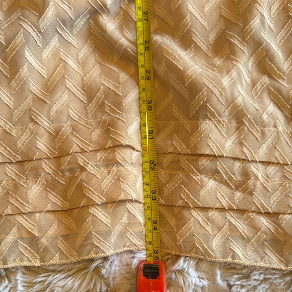 Anthropologie One September Elegant Pink Lace-Trimmed Dress SIZE L - Picture 12 of 13